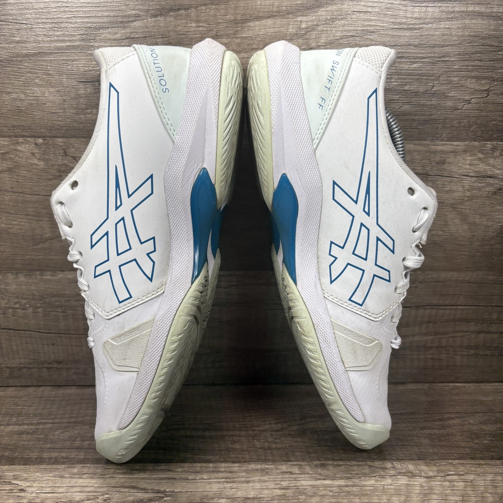 Asics Solution Swift FF Tennis White Green Womens US Size 8 1042A265 Sneakers - Picture 6 of 9